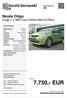 7.750,- EUR. Skoda Citigo Citigo 1.0 MPI Cool Edition ##14.270km. autohaus-borowski.de. Preis: