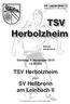 TSV Herbolzheim. SV Heilbronn am Leinbach II. Sonntag, 4. November :30 Uhr. gegen. Die Vereinsbrille. Saison 2018/2019