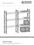 Art.-Nr Palettenregale Montage- und Bedienungsanleitung