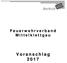 Voranschlag Feuerwehrverband Mittelklettgau FMK Neunkirch Gächlingen - Siblingen