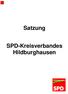 Satzung. SPD-Kreisverbandes Hildburghausen