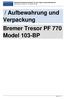 / Aufbewahrung und Verpackung Bremer Tresor PF 770 Model 103-BP