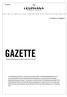 GAZETTE 4. DEZEMBER 2017 // NR 81/17. Amtliches Mitteilungsblatt der Körperschaft und der Stiftung