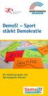 DemoS! Sport stärkt Demokratie