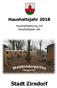 Haushaltsjahr Haushaltssatzung mit Haushaltsplan der. Stadt Zirndorf
