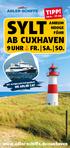 TIPP! SYLT AMRUM HOOGE FÖHR AB CUXHAVEN 9 UHR FR. SA. SO. MIT SCHNELLEM KATAMARAN MS ADLER CAT.
