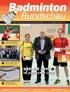 Badminton. Rundschau. 4. DBV-Ranglistenturnier 2014/2015 in Solingen. Trainer-C-Ausbildung 2015 in Hamm-Oberwerries