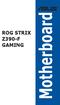 ROG STRIX Z390-F GAMING. Motherboard