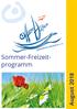 August Sommer-Freizeitprogramm