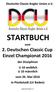 STARTBUCH. Deutsche Classic-Kegler Union e.v. zum 2. Deutschen Classic Cup Einzel Championat 2016
