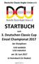 STARTBUCH. 3. Deutschen Classic Cup Einzel Championat Deutsche Classic Kegler Union e.v. zum