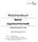 Modulhandbuch. Master Ingenieurinformatik. Studienordnungsversion: gültig für das Wintersemester 2017/18