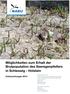 Möglichkeiten zum Erhalt der Brutpopulationen des Seeregenpfeifers in Schleswig-Holstein Untersuchungen 2014
