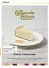 Backwaren. Bistro Plain Cheesecake Cremiger Käsekuchen, kalifornische Art, mit Graham Cracker Kruste.
