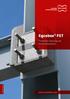 Egcobox FST. Thermische Trennung von Stahlkonstruktionen.   Ausgabe International