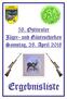 58. Osttiroler Jäger- und Gästeschießen Samstag, 28. April Ergebnisliste