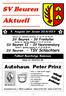 SV Beuren Aktuell. Autohaus Peter Prinz. Enkenhofener Str Isny/Beuren Telefon 07567/203 Telefax 07567/1216