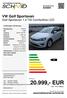 20.999,- EUR inkl. 19 % Mwst. VW Golf Sportsvan Golf Sportsvan 1.4 TSI Comfortline LED. automobilecenter-schmid.de. Preis: