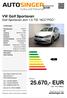 25.670,- EUR inkl. 19 % Mwst. VW Golf Sportsvan Golf Sportsvan Join 1,5 TSI *ACC*PDC* autosinger.de. Preis: