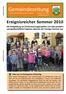 Gemeindezeitung. Zeitung der Gemeinde Unterkohlstätten Nummer September Ereignisreicher Sommer 2010
