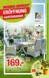 169.- eröffnung gartensaison Mega preis. Automatische Relaxfunktion. je % 3 Relaxsessel. Zitrusbäumchen