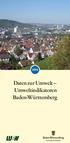Daten zur Umwelt Umweltindikatoren Baden-Württemberg