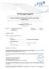 PTS-Materialprüfung Prüfungszeugnis Nr Ausfertigung 1 von Verbrauchsmaterial Papier... MBP Hartpost weiß 80 g/m 2