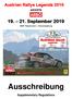 Austrian Rallye Legends powered by September AMF RaceCard Veranstaltung. Ausschreibung. Supplementary Regulations