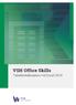 VSH Office Skills Tabellenkalkulation mit Excel 2016
