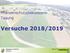 Pflanzenschutzdiskussions- Tagung. Versuche 2018/2019. Bildungszentrum Wallierhof Pflanzenbau Barbara Graf