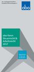 aba Arbeitsgemeinschaft für betriebliche Altersversorgung e. V. aba-foren Steuerrecht & Arbeitsrecht 2017