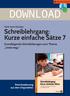 DOWNLOAD. Schreiblehrgang: Kurze einfache Sätze 7. Grundlegende Schreibübungen zum Thema Unterwegs. Downloadauszug aus dem Originaltitel: