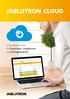 JABLOTRON CLOUD. Anwendungsfamilie für Endkunden, Installationsund Vertragsspartner