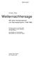 Wetternachhersage. 500 Jahre Klimavariationen und Naturkatastrophen ( ) SS A\ SoZ. Christian Pfister. Verlag Paul Haupt Bern Stuttgart Wien