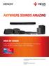 HEOS BY DENON. Das preisgekrönte Multiroom-Musiksystem von Denon. Deine Musik in jedem Raum und unterwegs.