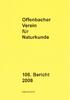 Offen bacher Verein für Naturkunde 108. Bericht 2008