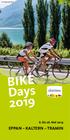 Helmuth Rier. BIKE Days bis 26. Mai 2019 EPPAN KALTERN TRAMIN