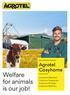 Welfare for animals is our job! Agrotel Cosyhome. Cosyhome Kälberdorf Cosyhome Gruppeniglu Cosyhome Einzeliglu Cosyhome Kälberbox