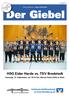 SH-Liga Männer Saison 2015/2016. Der Giebel. HSG Eider Harde vs. TSV Bredstedt. Samstag, 12. September, um 19:15 Uhr, Werner-Kuhrt-Halle in Hohn