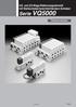 5/2- und 5/3-Wege-Elektromagnetventil mit Stahlschieber/weichdichtendem Schieber Serie VQ5000