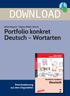 DOWNLOAD. Portfolio konkret Deutsch Wortarten. Downloadauszug aus dem Originaltitel: Britta Klopsch Tatjana Wellm-Grimm