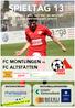 SPIELTAG 13 FC MONTLINGEN VS. FC ALTSTÄTTEN 2. LIGA MEISTERSCHAFT, 2016/17 SONNTAG, 9. APRIL UHR - KOLBENSTEIN WURSTAKTION CHF 3.