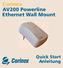 Corinex AV200 Powerline Ethernet Wall Mount