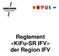 Reglement «KiFu-SR IFV» der Region IFV