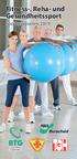 Fitness-, Reha- und Gesundheitssport. Sportprogramm 2019