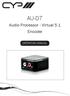 AU-D7. Audio Processor - Virtual 5.1 Encoder OPERATION MANUAL