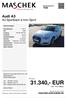 31.340,- EUR inkl. 19 % Mwst. Audi A3 A3 Sportback e-tron Sport. maschek-automobile.de. Preis: