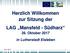 Herzlich Willkommen zur Sitzung der LAG Mansfeld - Südharz 26. Oktober 2017 in Lutherstadt Eisleben