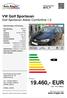 19.460,- EUR inkl. 19 % Mwst. VW Golf Sportsvan Golf Sportsvan Allstar Comfortline 1.2. auto-ringler.de. Preis: