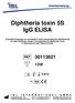 Diphtheria toxin 5S IgG ELISA